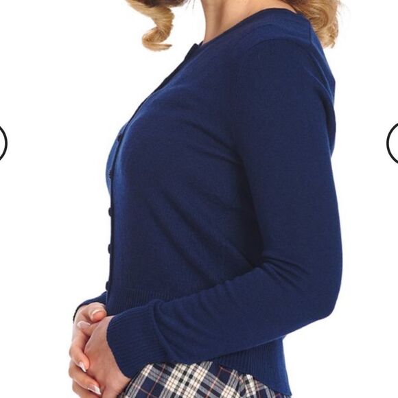 BANNED RETRO WINTER‎ STORM CARDIGAN
SKU: CA21130-Navy L NWT - Picture 3 of 7